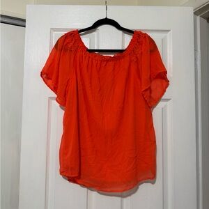 NWT Lascana Bright Orange Shirt Size Large